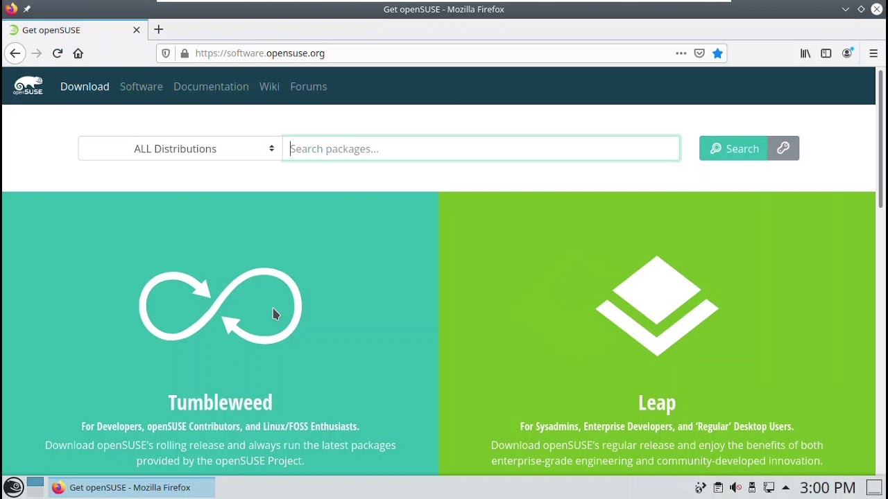 OpenSUSE 15.x Leap Installing Software