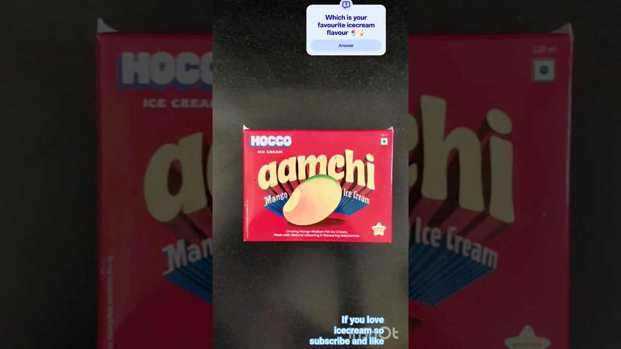 Hocco Aamchi Mango icecream 🍨🍦#unboxing