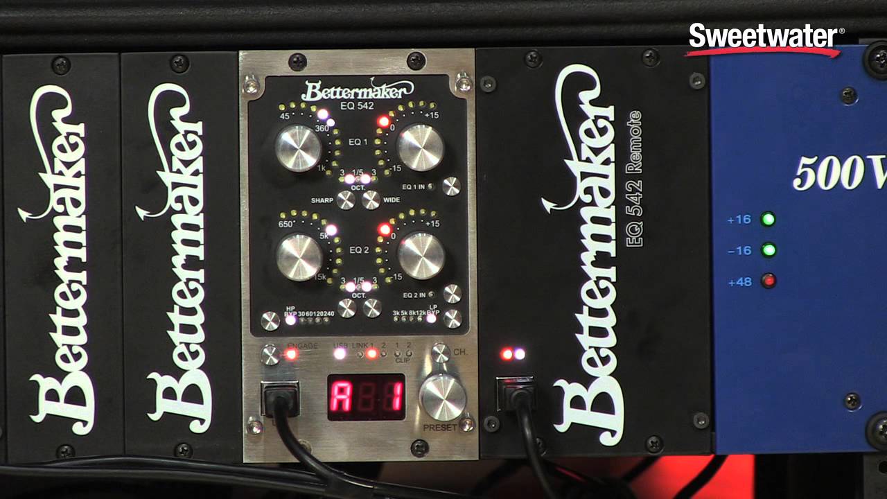 Bettermaker EQ542 500 Series EQ Module Overview Sweetwater Sound YouTube