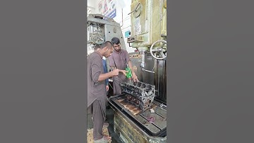 Engine Block Washing | Diesel Engine Rebuild Step | Workshop Cleaning Process #shorts