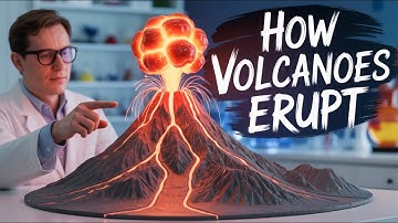 How Do Volcanoes Erupt? 🌋 | Inside a Volcano Explained with Fiery 3D Animation