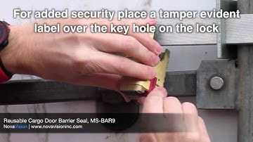 Reusable Cargo Container Barrier Seal, MS-BAR9