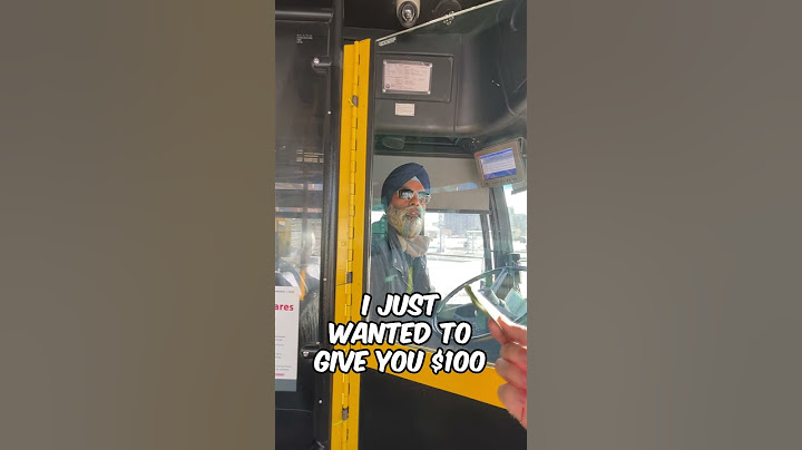 Tipping $100 To A Bus Driver - FAIL
