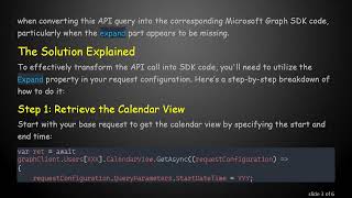 Transforming Microsoft Graph API Query to SDK Code: The Expand Parameter Explained