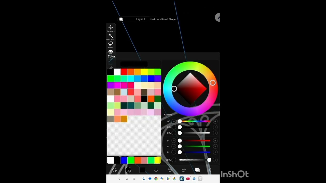 How to draw mandala art on tablet with using Ibis paint app 