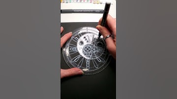 ASMR: Hypnotic B&W Spirograph Art #asmr #spirograph #satisfyingvideos #blackandwhite