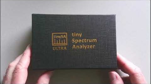 Unboxing of and short intro to the tinySA Ultra