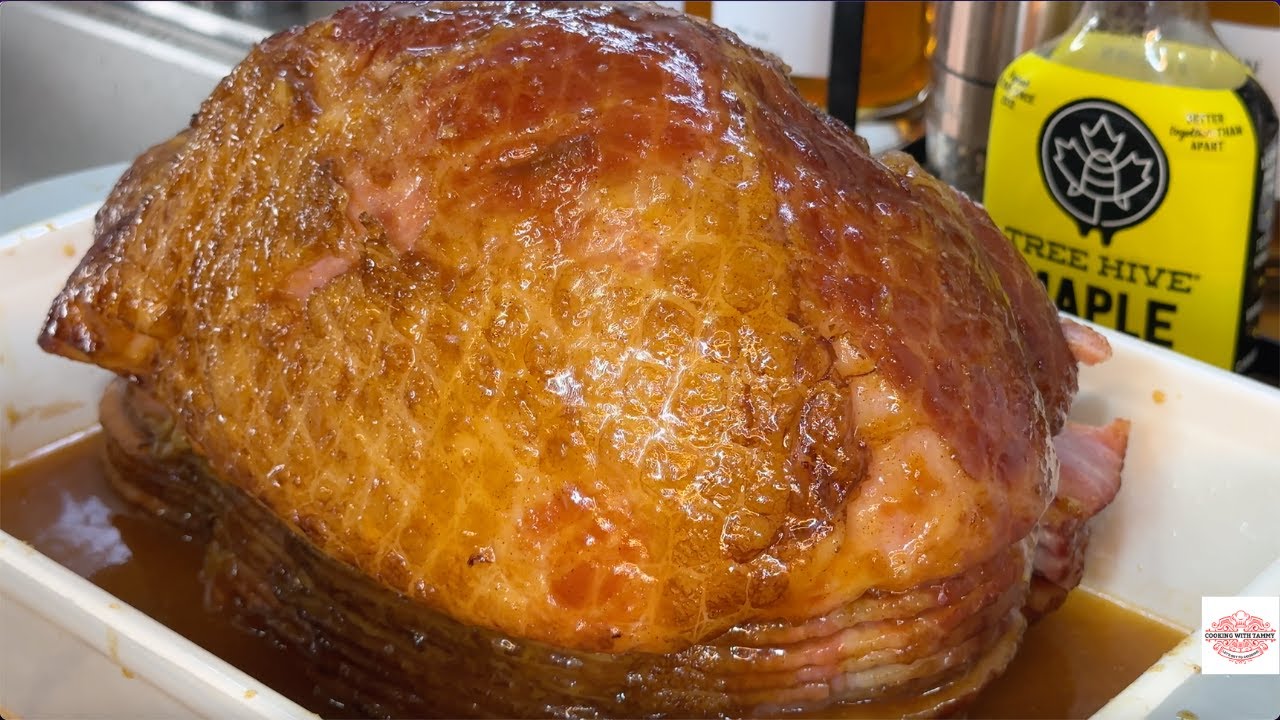 Honey (or maple) fried ham - chinese grandma