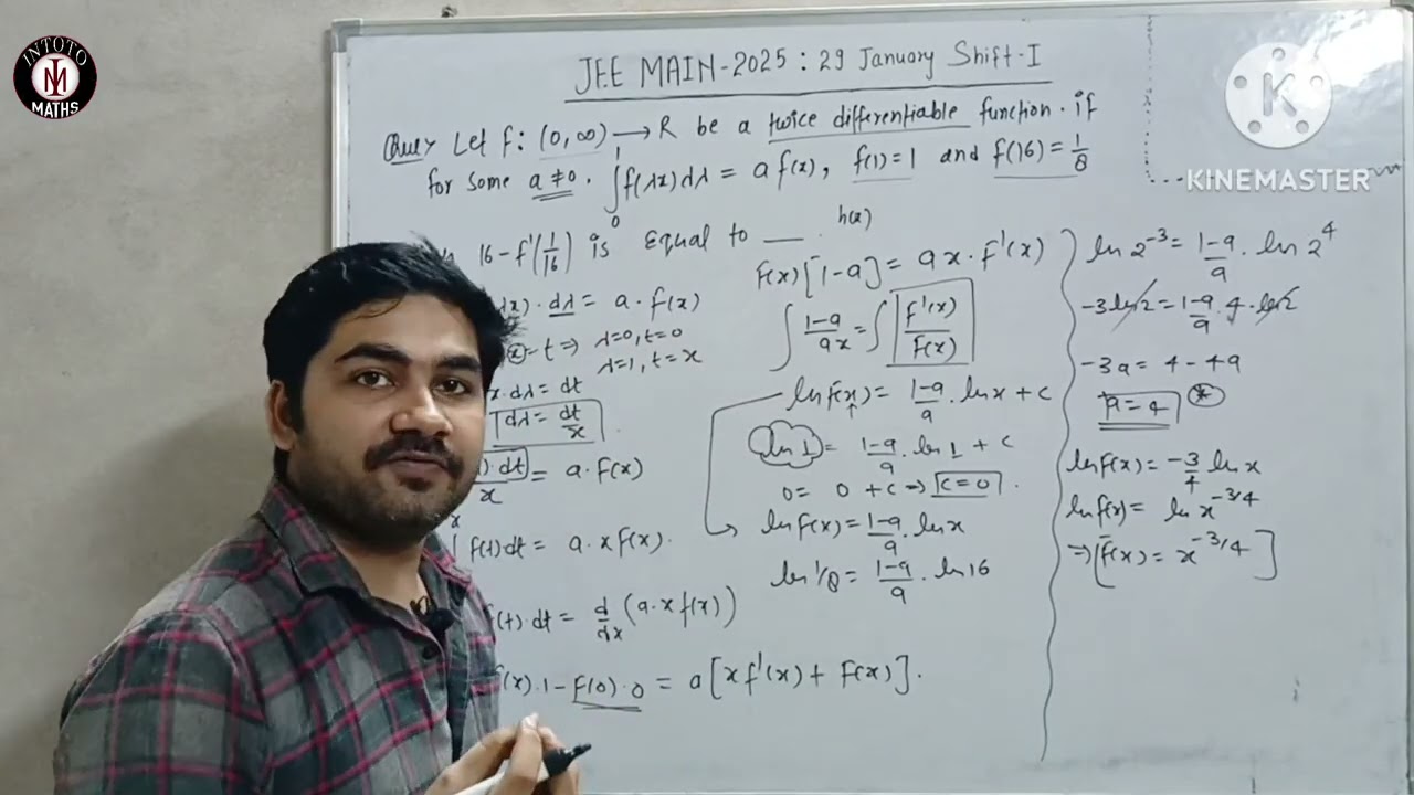 #86 JEE MAIN 2025 : 29 January Shift 1 Maths Section B : INTOTOMATHS 