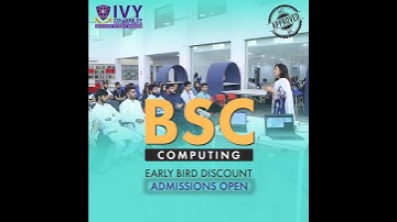Admissions Open 2023 | Bsc Computing | IVY College of Management Sciences