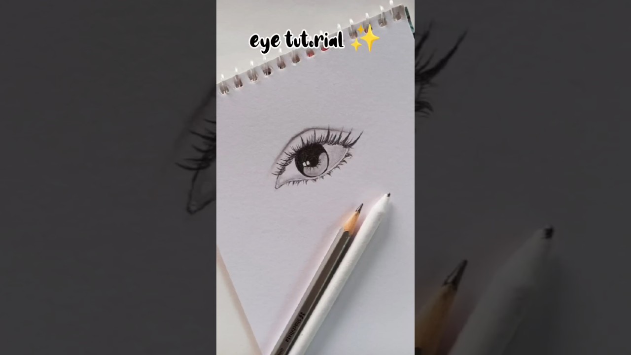 Easy eye sketch tutorial🤌🏻 #shorts #drawing #artwork #art