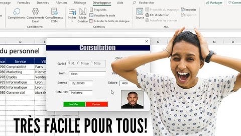 Excel-VBA : Créér un formulaire de saisie professionnel sur Excel | Formation complète