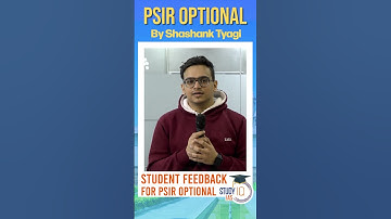 Student Feedback regarding PSIR Optional #UPSC #IAS #CSE #IPS