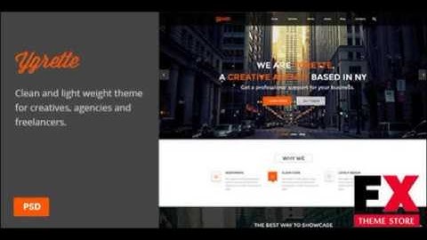 Preview Ygrette Multi-Purpose Parallax PSD Landing Page TFx