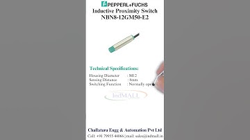 Pepperl Fuchs Inductive Proximity Switch: NBN8-12GM50-E2 | +91 79955 44066#shorts