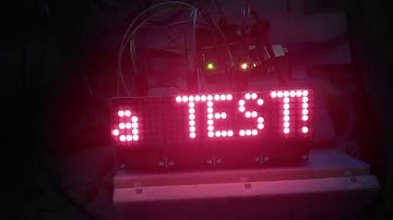 Arduino - LED Matrix 32x8