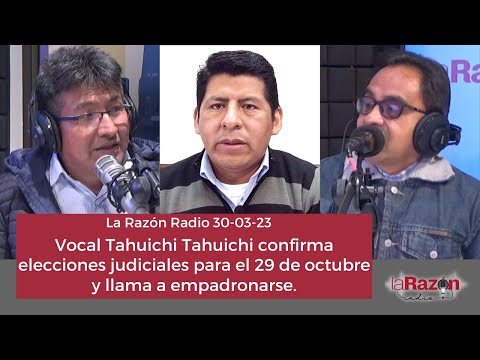 Vocal Tahuichi Tahuichi confirma elecciones judiciales para el 29 de octubre y llama a empadronarse