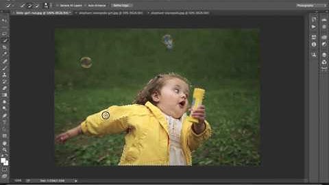 Using the Quick Selection tool to extract objects