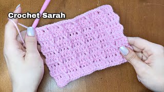 كروشية غرزة الضفيرة بشكل مستقيم / crochet uprightly cable stitch | Crochet Sarah