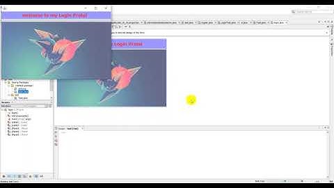 Login GUI for swings with background image
