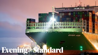 World's largest cargo ship arrives in UK