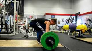 Snatch Pull w/Pause Below Knee+Pull 120kg, May 11 2009, AM Training