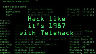 Hack like it's 1987 with the telehack game [tutorial]