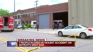 7 people injured in violent accident on Detroit's west side
