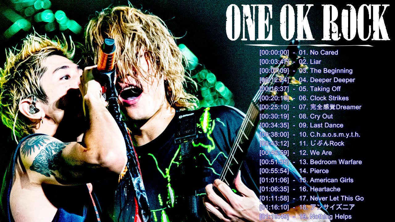 One Ok Rock メドレー 作業用 One Ok Rock 人気曲 メドレー One Ok Rock Greatest Hits 21 Youtube