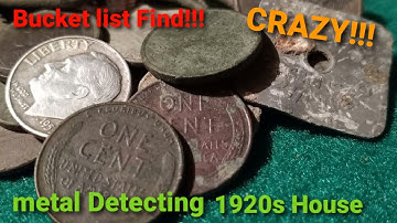 Metal Detecting 1920s House Found Bucket List Find!!!