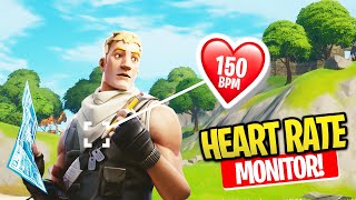 Playing Fortnite with a HEART RATE Monitor!