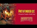 PATHFINDER 2ND EDITION CHARACTER CREATION BASICS! (Easy to Follow Guide)