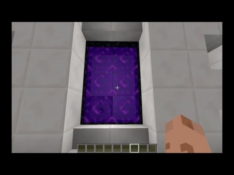 Minecraft Tutorial - One Button Automatic Nether Portal