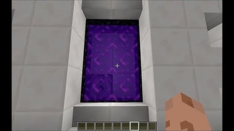 Minecraft Tutorial - One Button Automatic Nether Portal