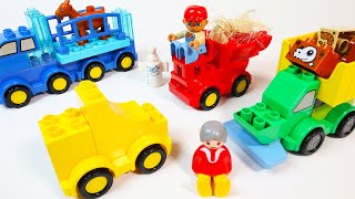 Building Farm Trucks and Tractors with Duplo Blocks