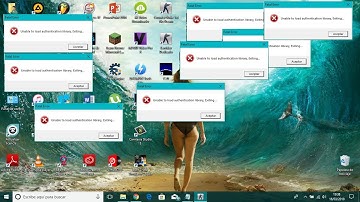 SOLUCION DE ERROR│UNABLE TO LOAD AUTHENTICATION LIBRARY, EXITING...!