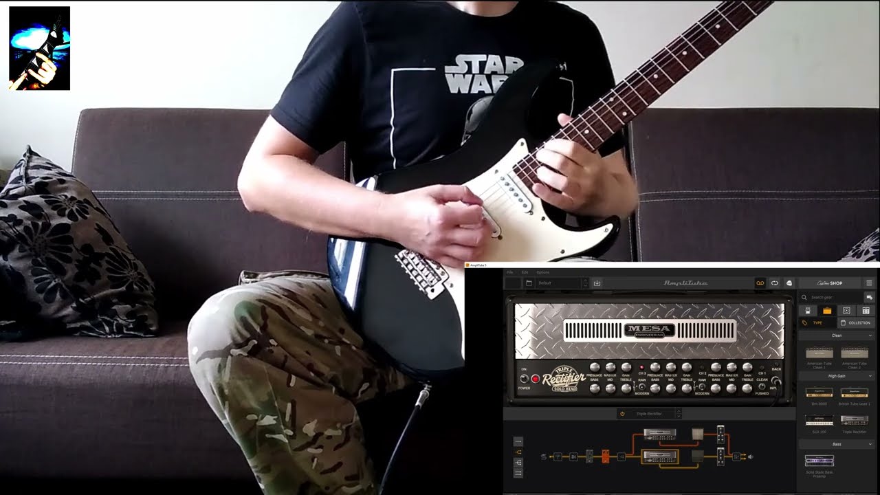 Yamaha EG 012 Part 2 - Ampliube 5 metal demo of budget guitars from China -  YouTube