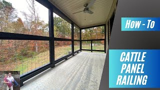 Simple Cattle Panel Patio Balcony Railing DIY How To