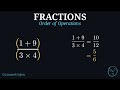 Order of Operations with Fractions — the HIDDEN Parentheses (Grade 7)