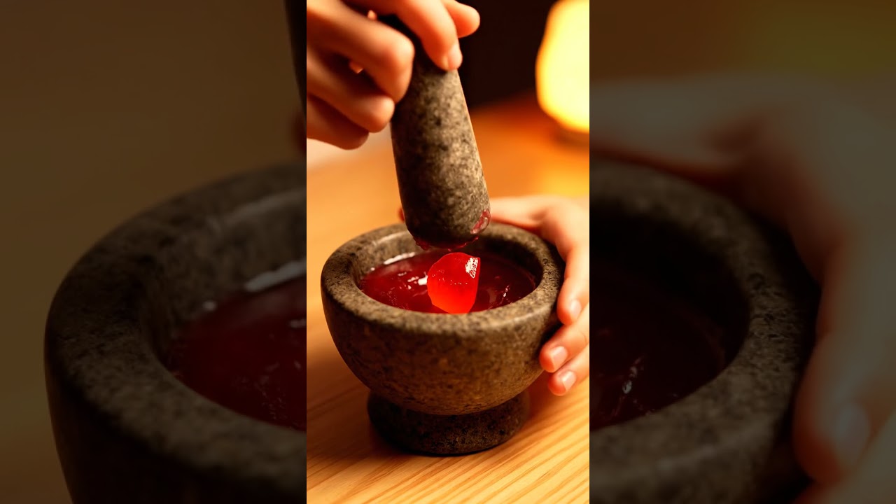 【ASMR】Crushing a STONE Dice with Glass Dice Blended In 