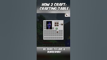 How To Craft Crafting Table In Minecraft #minecraft #craft #shorts