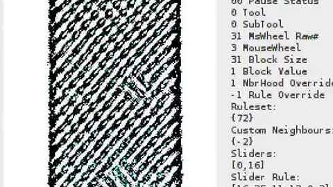 Cellular Automata: Custom asymmetric neighbourhood