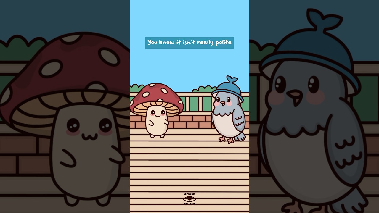 Too Fast For Wisdom 😒 Mushie & Birdie | Comedy Animation Meme | Original Audio: canonlybejared