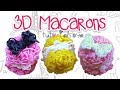 1 LOOM 3D Puffy Macaron Charm / Figurine Rainbow Loom Tutorial | How To