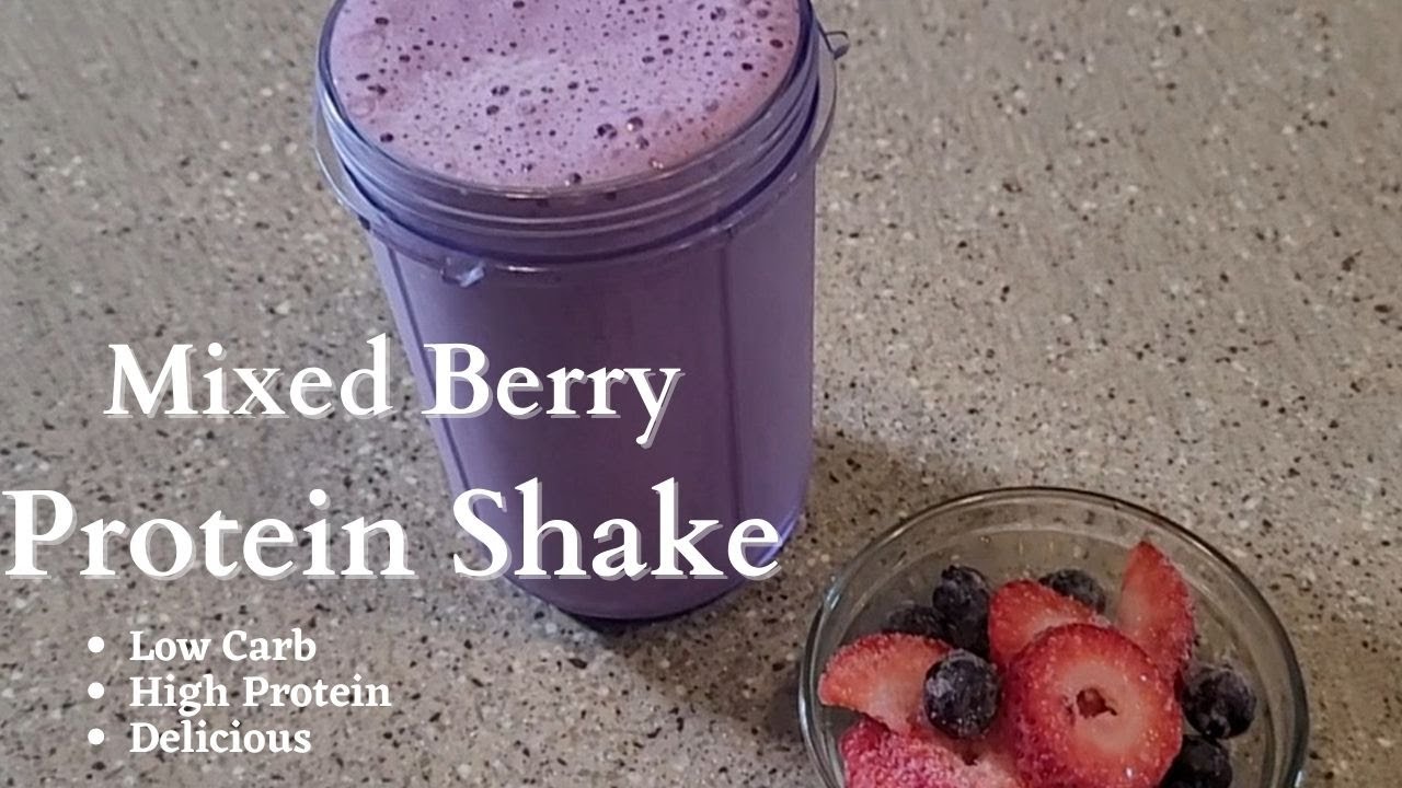 Mixed Berry Protein Shake - Everyday Easy Eats