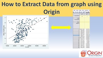 how to extract data from graph using origin