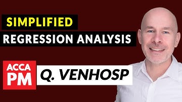 Simplified Regression Analysis | ACCA PM | Question Venhosp May-June 2024
