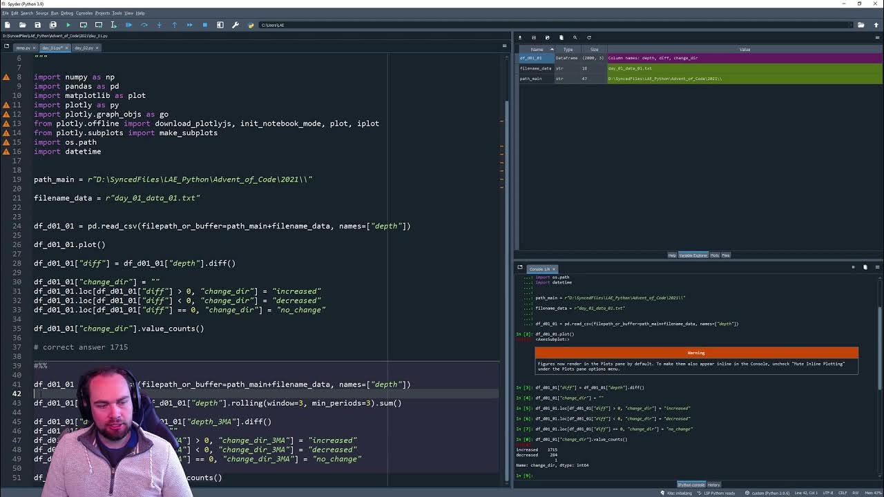 Excel vs Python - Advent of Code 2021 - YouTube