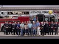 Totowa NJ Fire Department Dedication of the New Truck 1 to former Assistant Chief Kevin Walsh