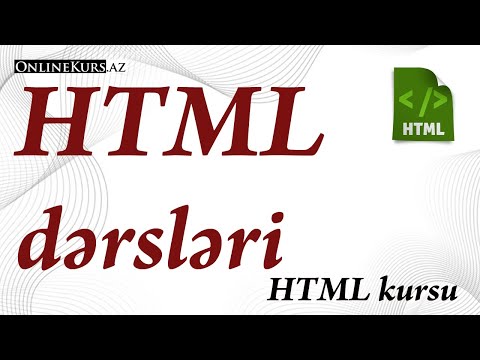 Video: HTML-ə nə daxil edilə bilər?